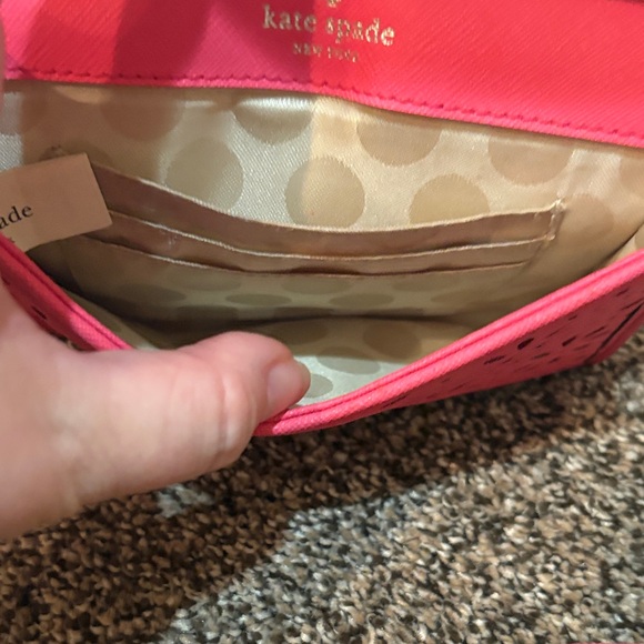 EUC Kate Spade Coral Floral Crossbody Bag - Picture 10 of 10
